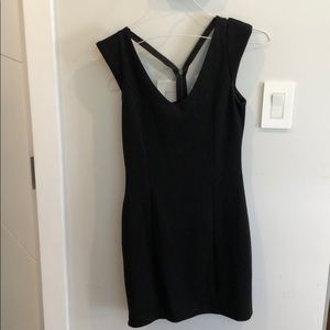 Plastic Island Mini Black Dress